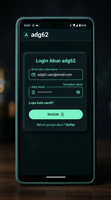 Masuk Akun adg62 untuk Pengguna Android Indonesia