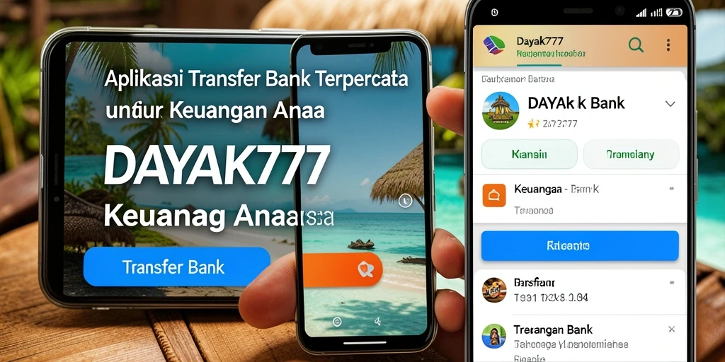 Antarmuka aplikasi <strong>DAYAK777</strong> yang mudah digunakan untuk transfer bank.