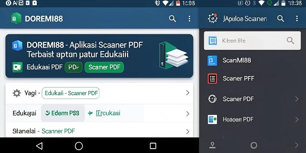 Screenshot antarmuka DOREMI88 saat memindai dokumen PDF.