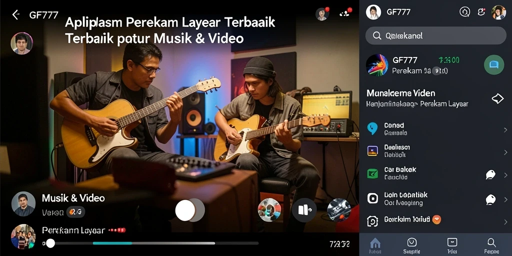 Antarmuka GF777 yang intuitif dan fitur perekaman yang kuat.