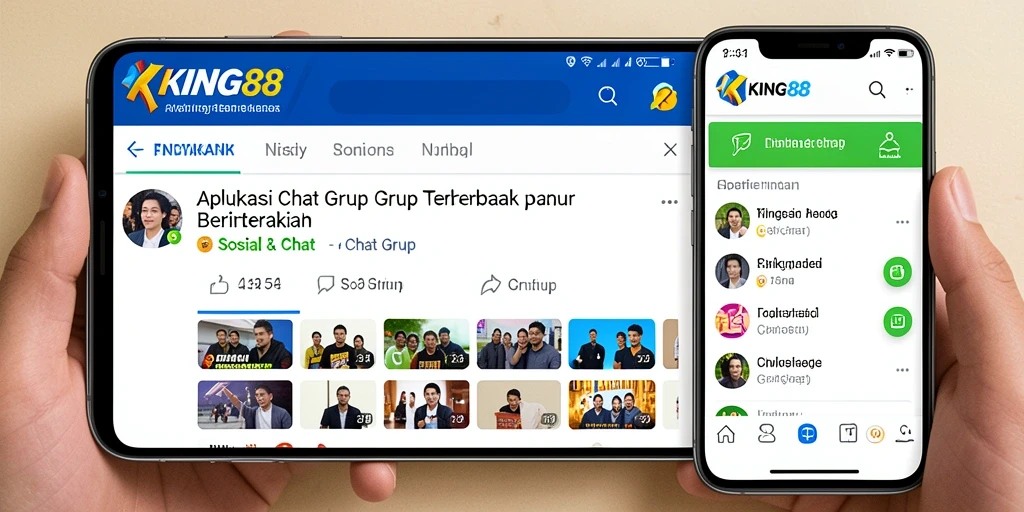 Antarmuka KING88 menampilkan fitur grup chat yang mudah digunakan.