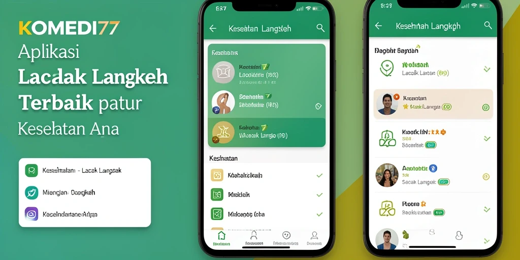 Antarmuka KOMEDI77 menunjukkan pelacakan langkah yang jelas dan informatif.