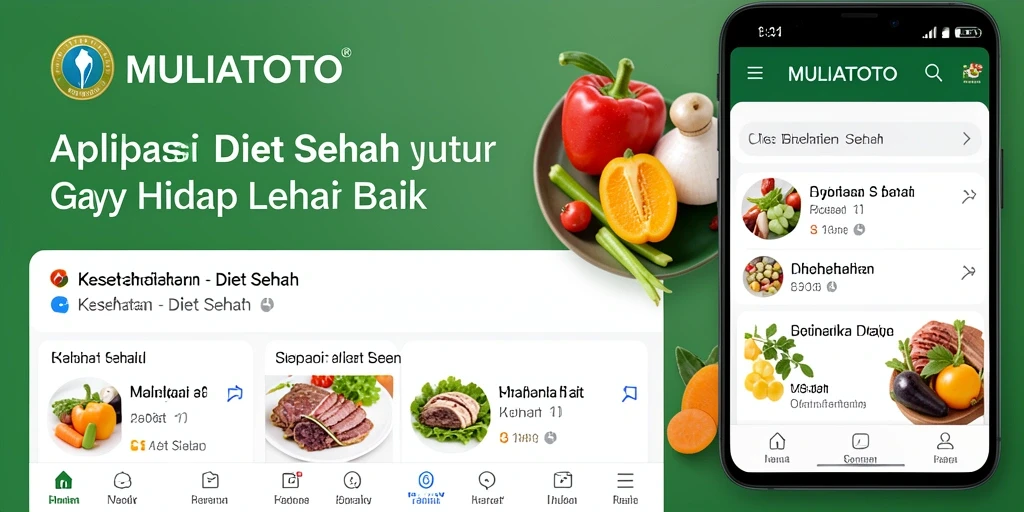 Tampilan antarmuka MULIATOTO yang ramah pengguna untuk Diet Sehat.