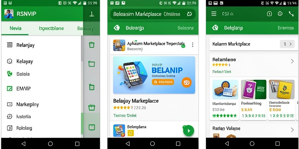 Antarmuka RSNVIP yang user-friendly untuk belanja online.